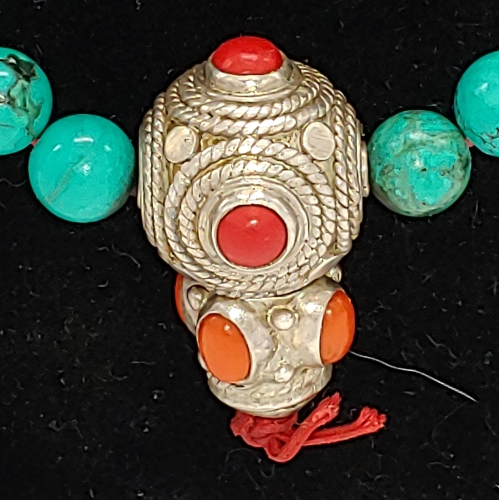 Vintage Tibetan Prayer Bead Necklace